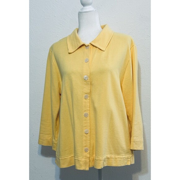 Fresh Produce Sunny Yellow Button-Up Cardigan - Picture 1 of 10